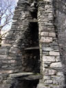 View of a section through the Broch at Dun Telve 