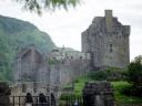 Entrance to the bridge which arches over Loch Alsh to Eilean Donan castle
