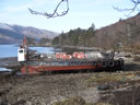 The Glenahullish beached awaiting its winter maintenance