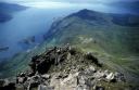 On the top of Beinn Sgritheal looking down Loch Hourn