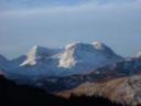 A dusting of snow on the north side of Beinn Sgritheal